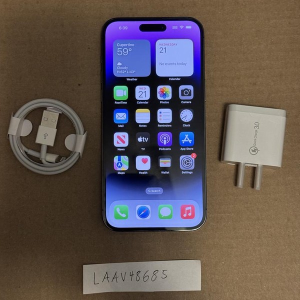 Apple iPhone 14 Pro Max - Unlocked, Purple, 512 GB, A2651