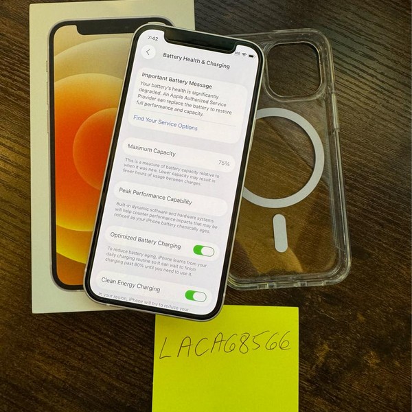 Apple iPhone 12 Mini - Unlocked, 128 GB, White, A2176