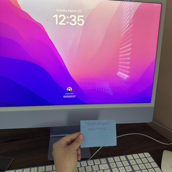 iMac 2021 24 inch - 512 GB, Purple, 8 GB, Apple M1