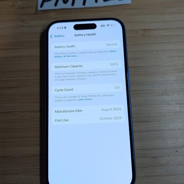 Apple iPhone 16 - T-Mobile, 128 GB, Ultramarine, A3081