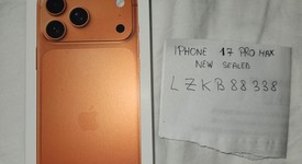 New
													Apple iPhone 17 Pro Max - Unlocked, Cosmic Orange, 256 GB, A3257, photo 1 of 3