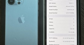 Good
													Apple iPhone 13 Pro - Unlocked, Sierra Blue, 128 GB, A2483, photo 4 of 11