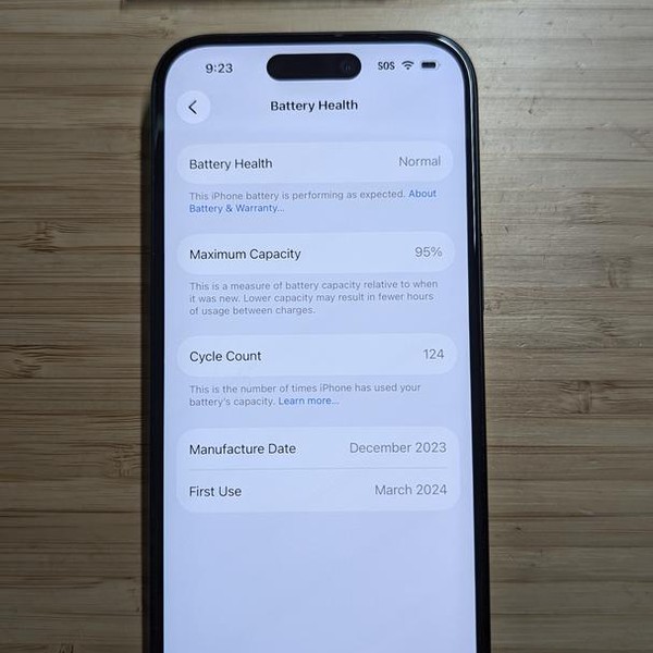 Apple iPhone 15 - Unlocked, 128 GB, Black, A2846
