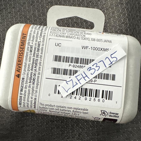 Sony WF-1000XM5 - Black