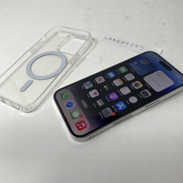 Apple iPhone 14 Pro - Unlocked, 128 GB, Silver, A2650