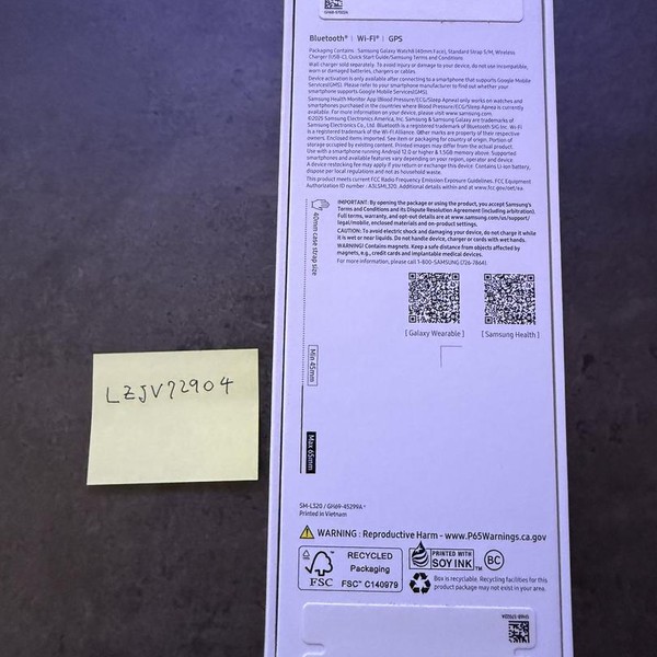 Samsung Galaxy Watch8 - Wi-Fi, Graphite, SM-L320, 40mm