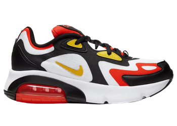 Nike Air Max 200 Black Bright Crimson (GS) for sale
