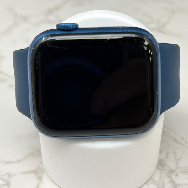 Apple Watch Series 7 45mm - Unlocked, Blue, A2477 - Cellular, Aluminum