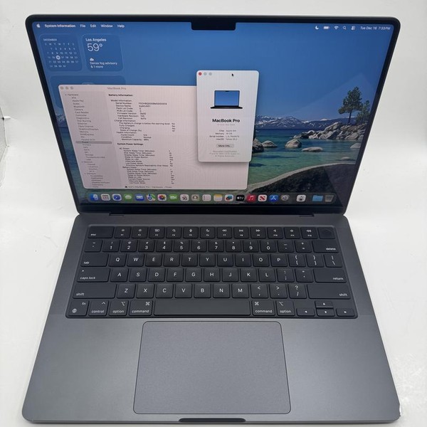 MacBook Pro 2024 - 14 inch - Apple M4, Space Black, 512 GB, 16 GB