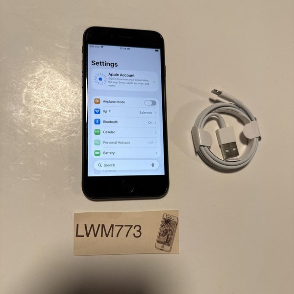 Apple iPhone SE 2nd Gen 2020 - Unlocked, 64 GB, Black, A2275