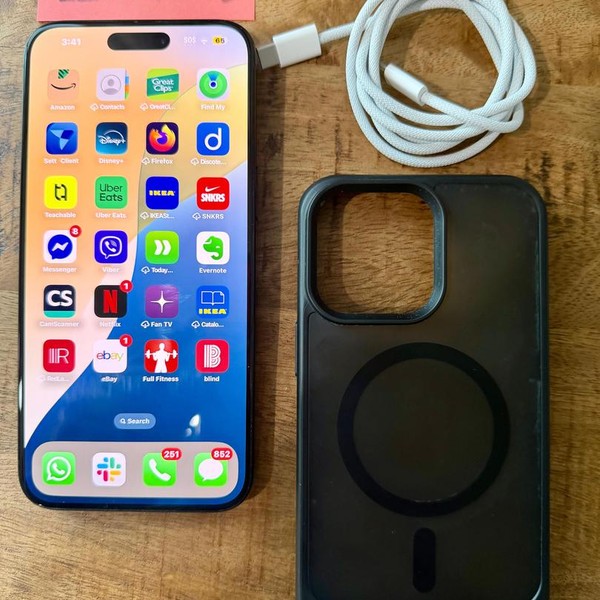 Apple iPhone 15 Pro Max - Unlocked, 256 GB, Black, A2849