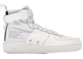 Nike SF Air Force 1 Mid Triple Ivory for sale