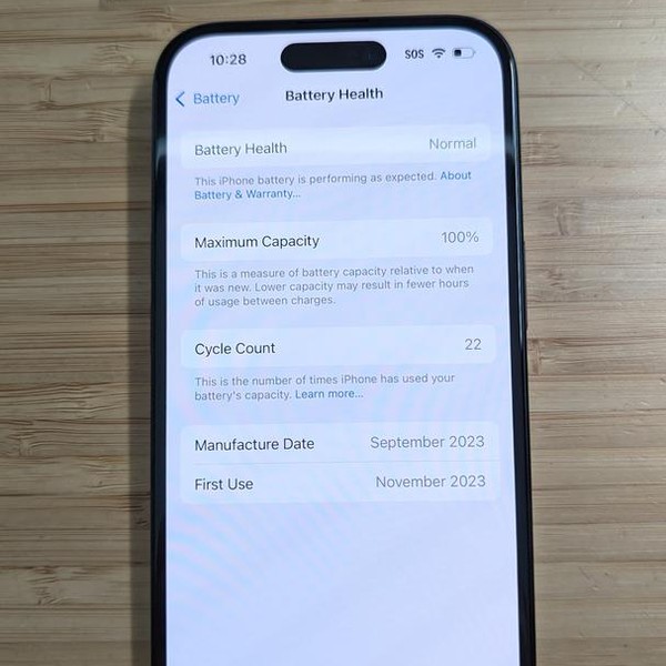Apple iPhone 15 - Unlocked, 128 GB, Black, A2846