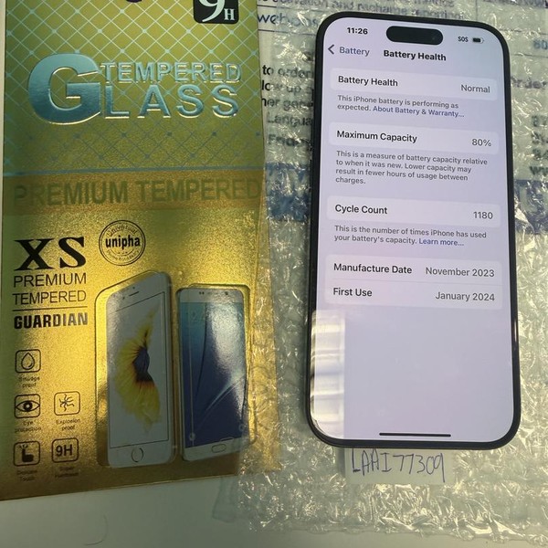 Apple iPhone 15 Pro - AT&T, 256 GB, Black, A2848