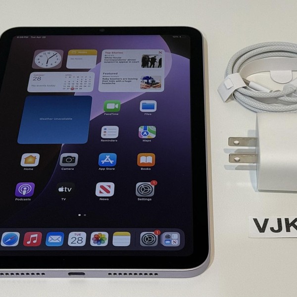 Apple iPad Mini (7th Gen) - Wi-Fi, 128 GB, Purple, A2993