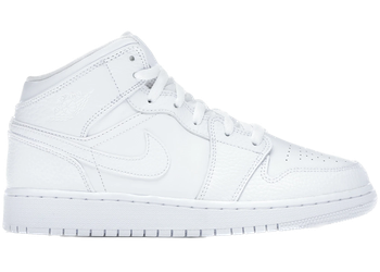 Jordan 1 Mid Triple White (GS) for sale