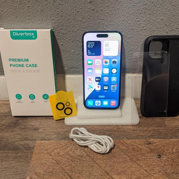 Apple iPhone 15 - Unlocked, 128 GB, Black, A2846