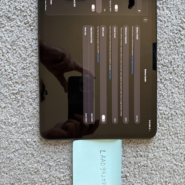 Apple iPad Pro 11 inch (M4) 2024 - Wi-Fi, 256 GB, Black, 8 GB, A2836, Standard Glass