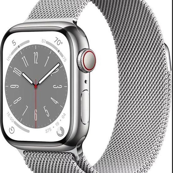 Apple Watch Series 8 41mm - Unlocked, Silver, A2772 - Cellular, Stainless