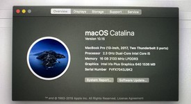 Good
													MacBook Pro 2017 (No Touch Bar) - 13" - Silver, 256 GB, 16 GB, photo 1 of 18