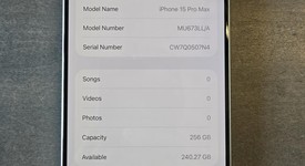 Mint
													Apple iPhone 15 Pro Max - Unlocked, White, 256 GB, A2849, photo 1 of 12