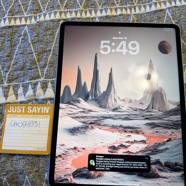 Apple iPad Air 13 inch (M3) 2025 - Wi-Fi, 128 GB, Starlight