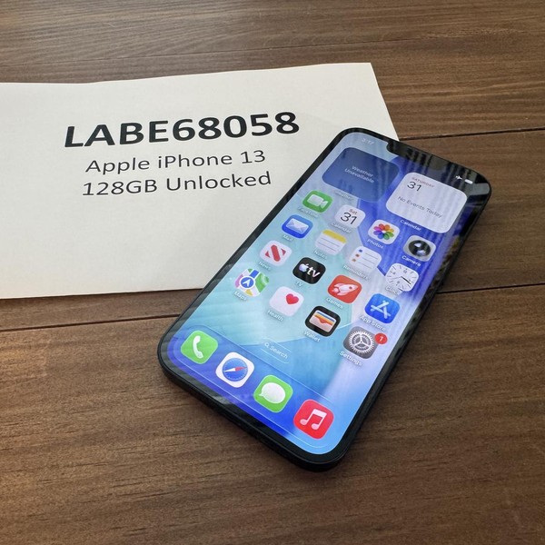 Apple iPhone 13 - Unlocked, Midnight, 128 GB, A2482