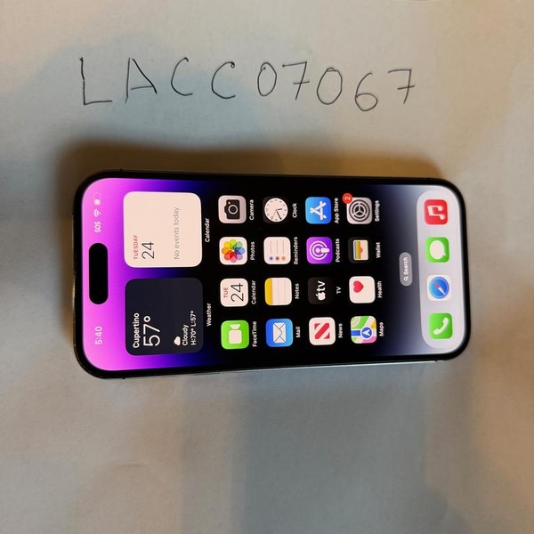 Apple iPhone 14 Pro - Unlocked, 128 GB, Purple, A2650