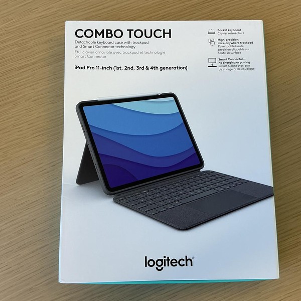 Logitech Combo Touch for iPad Pro - Gray, M4 11 inch