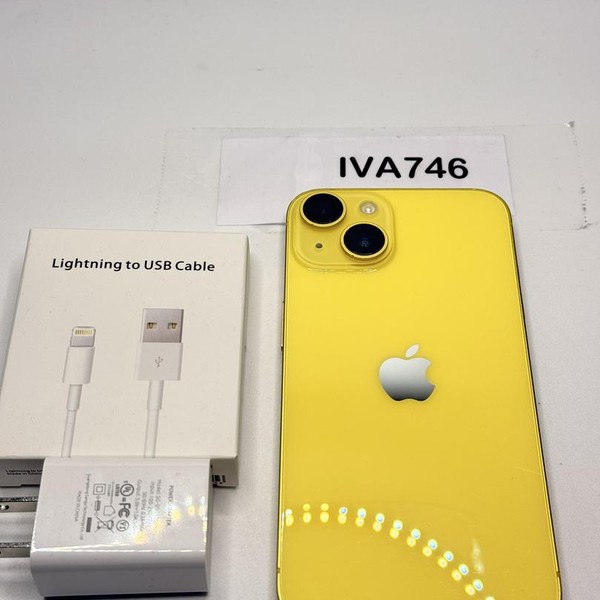 Apple iPhone 14 - Unlocked, 128 GB, Yellow, A2649