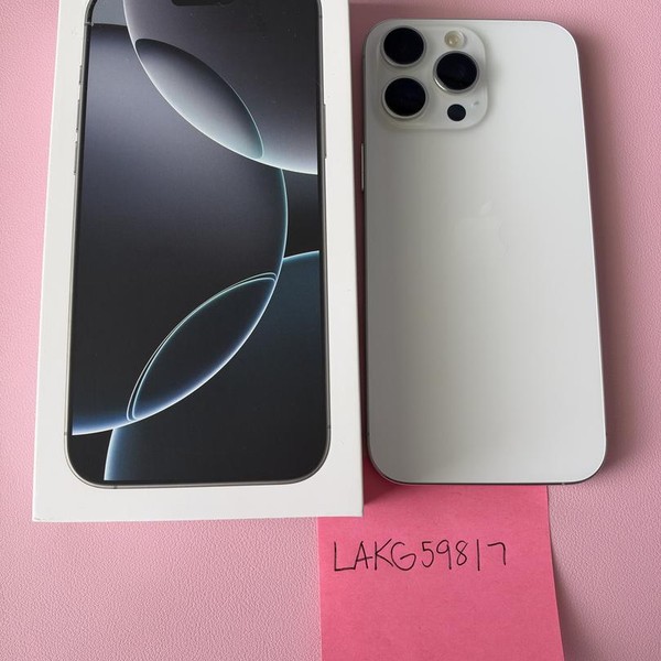 Apple iPhone 16 Pro Max - Unlocked, 1 TB, White, A3084