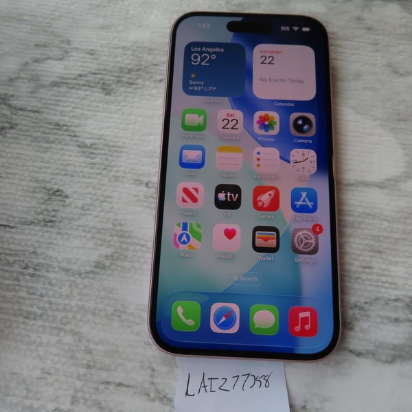 Apple iPhone 15 - Unlocked, 128 GB, Pink, A2846