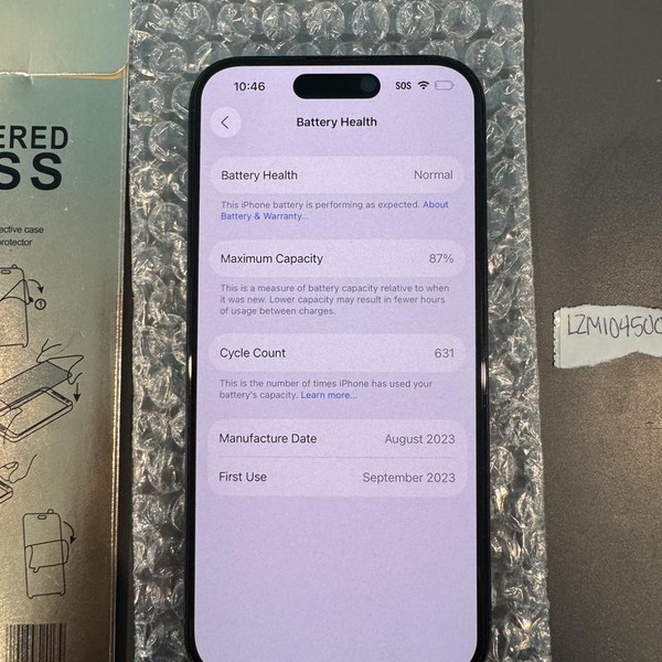 Apple iPhone 15 Pro - Unlocked, 256 GB, Black, A2848