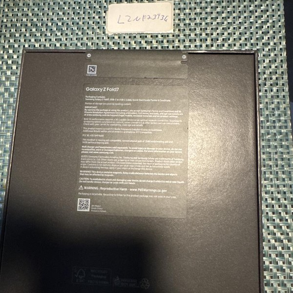 Samsung Galaxy Z Fold7 - Unlocked, 512 GB, Mint, 12 GB, SM-F966U1