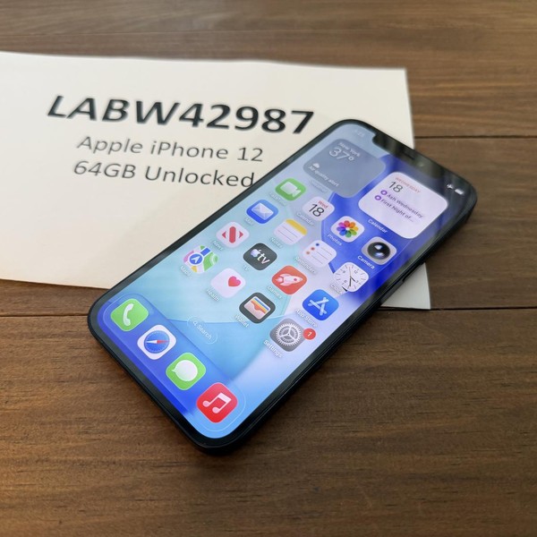Apple iPhone 12 - Unlocked, 64 GB, Black, A2172