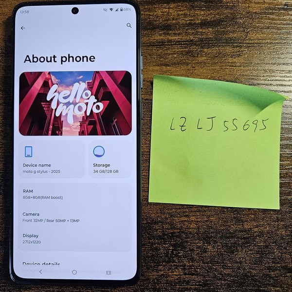 Moto G Stylus 5G (2025) - Metro by T-Mobile, 128 GB, Gibraltar Sea, 8 GB