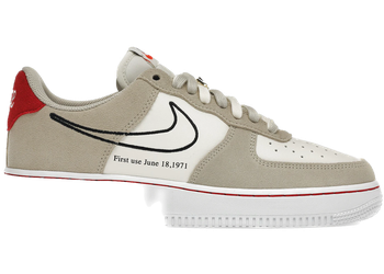 Nike Air Force 1 Low First Use Light Sail Red for sale