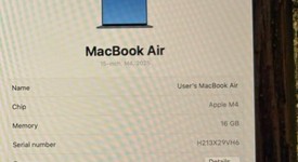 Good
													MacBook Air 2025 (M4) - 15" - Apple M4, Midnight, 256 GB, 16 GB, photo 3 of 5