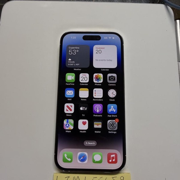 Apple iPhone 14 Pro - Unlocked, 128 GB, Silver, A2650