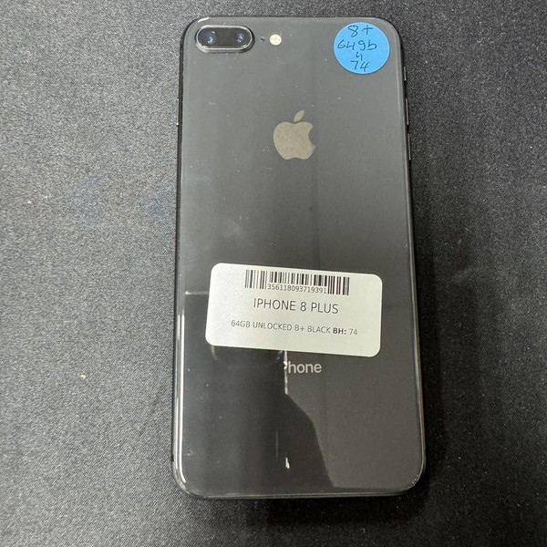 Apple iPhone 8 Plus - Unlocked, 64 GB, Gray, A1864