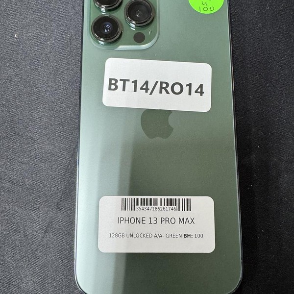 Apple iPhone 13 Pro Max - Unlocked, 128 GB, Green, A2484