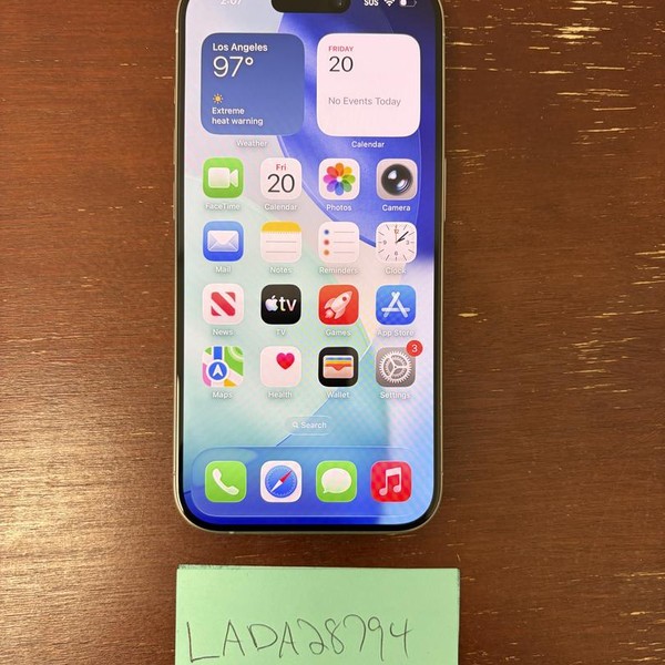 Apple iPhone 15 Pro - Unlocked, 128 GB, White, A2848