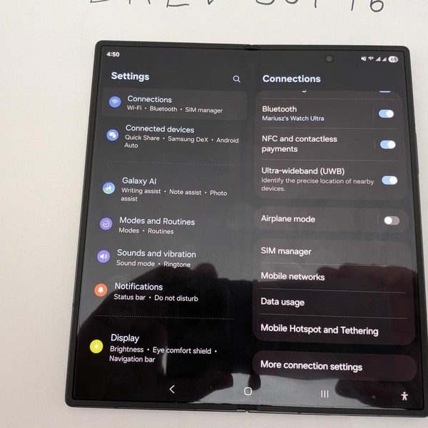 Samsung Galaxy Z Fold7 - Unlocked, 1 TB, Jetblack, 16 GB, SM-F966U1