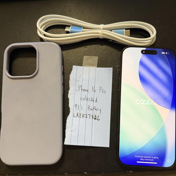 Apple iPhone 16 Pro - Unlocked, 128 GB, Black, A3083