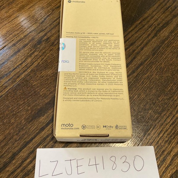 Moto G 5G (2023) - Unlocked, Gray, 128 GB, 4 GB