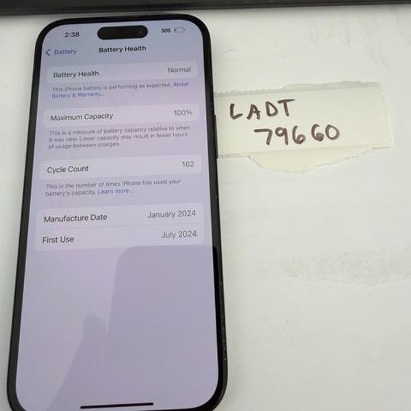 Apple iPhone 15 - Unlocked, 128 GB, Black, A2846