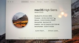 Good
													MacBook Pro 2016 (With Touch Bar) - 15" - Silver, 256 GB, 16 GB, photo 3 of 13
