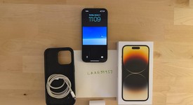 Good
													Apple iPhone 14 Pro - Unlocked, Gold, 128 GB, A2650, photo 1 of 7