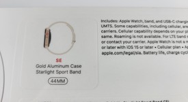 New
													Apple Watch SE 1st Gen 44mm - Unlocked, Gold, A2354 - Cellular, Aluminum, photo 2 of 2
