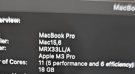 Fair
													MacBook Pro Late 2023 (M3) - 14" - Apple M3 Pro 12-core, Black, 512 GB, 18 GB, 18-core GPU, photo 4 of 15
